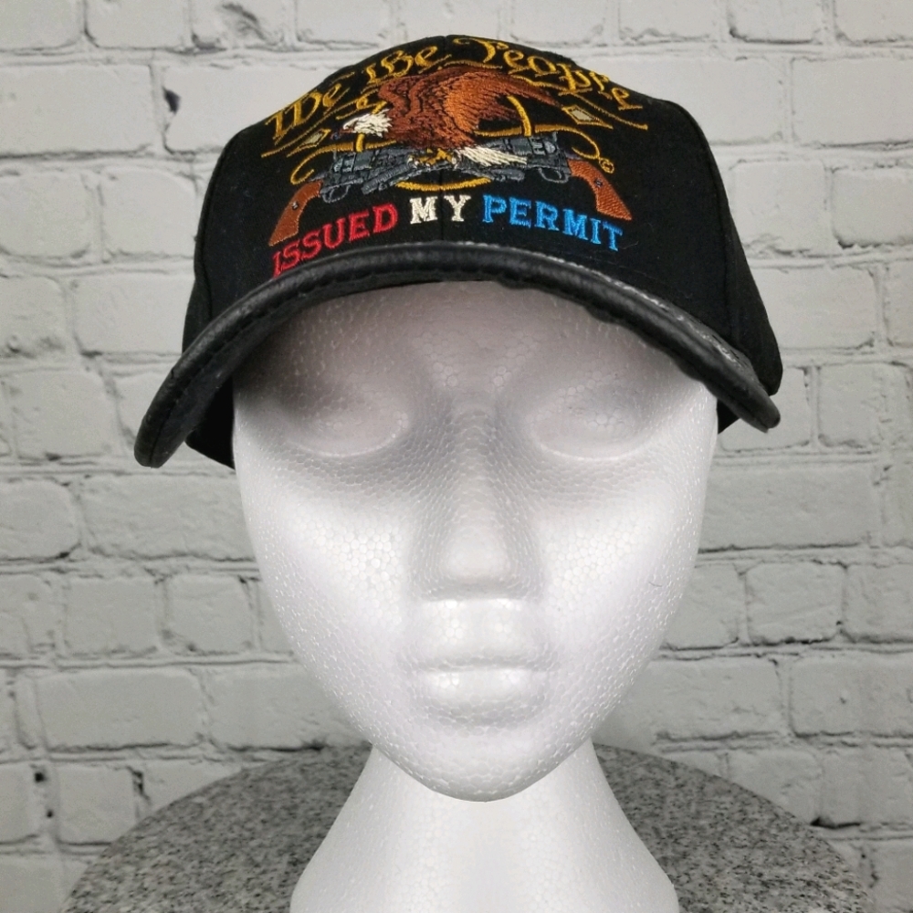 CSI | USA patriotic bald eagle & guns baseball cap